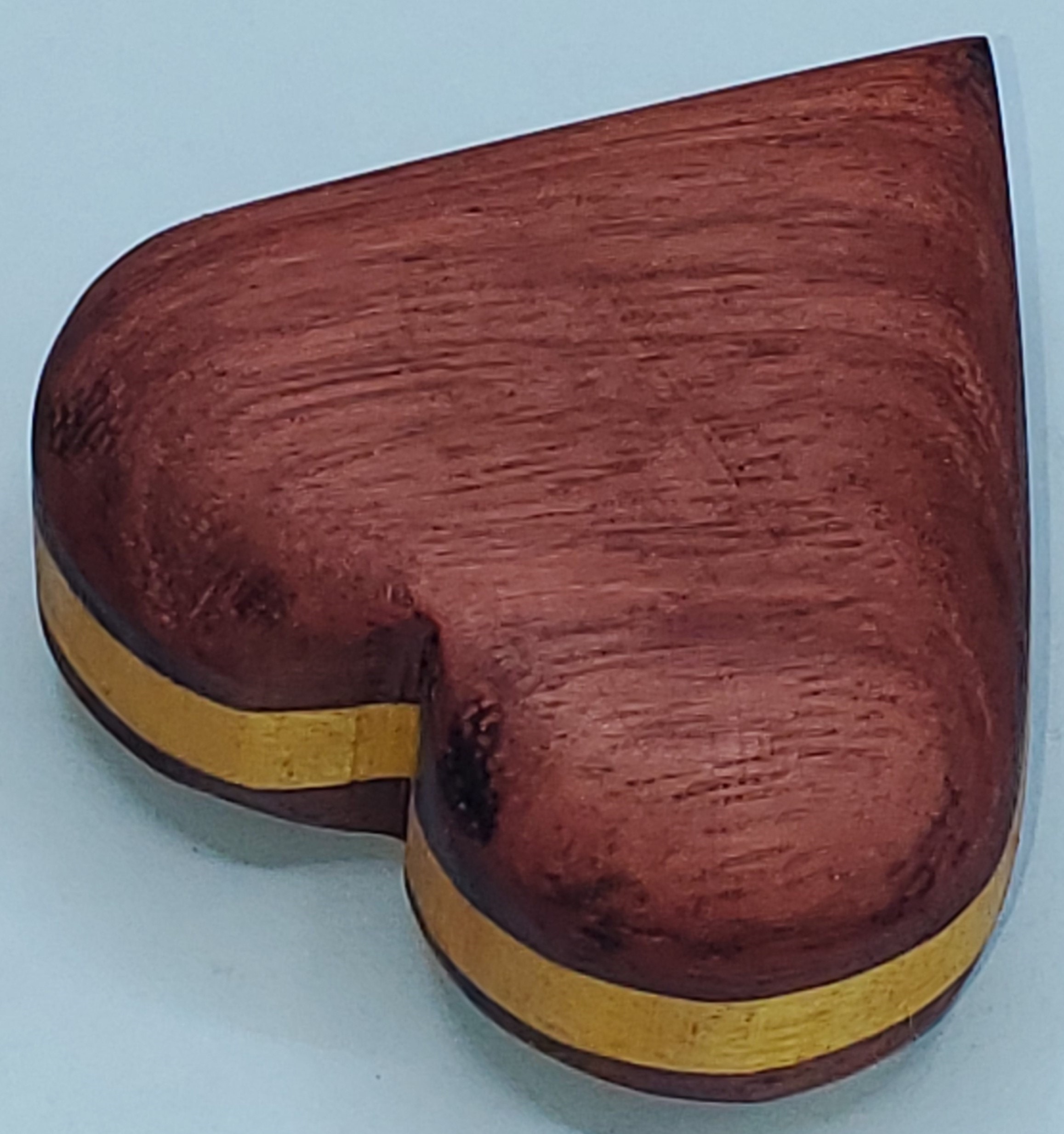 Purple and Yellow Heart Wood Heart Sandwhich Etsy