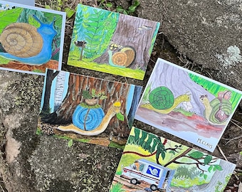 Snail Mail Greeting Card Set of 5
