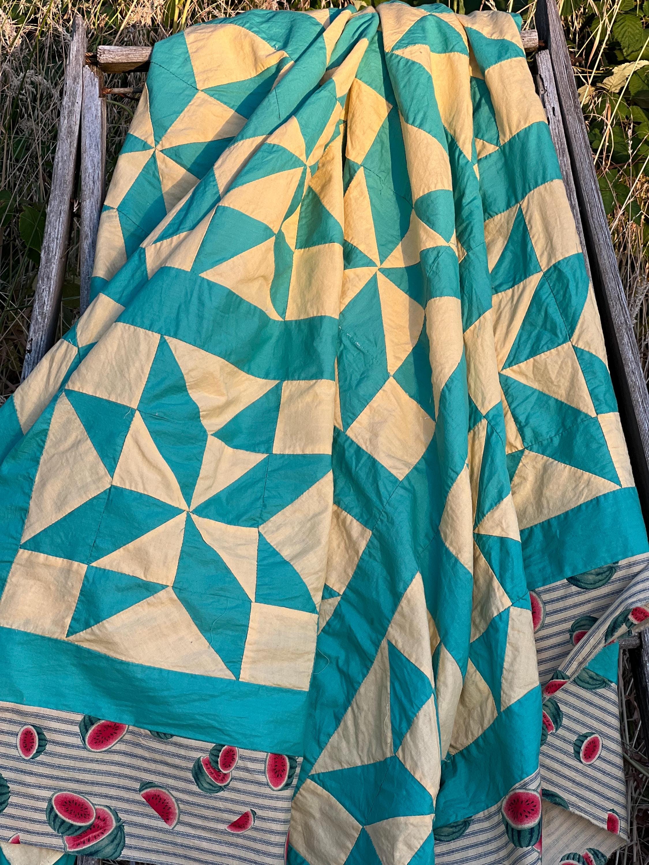 Vintage Antique Hand Sewn Quilt Top - Etsy