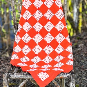 Vintage 70s- Quilt- That 70's Quilt- Patchwork- Handmade