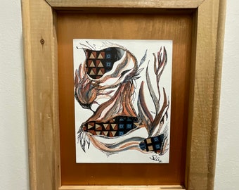 Framed Collage by Chicago Artist
