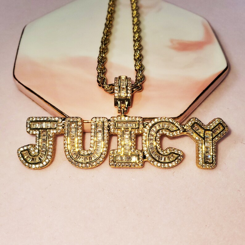 letter chain pendant letter chain pendant