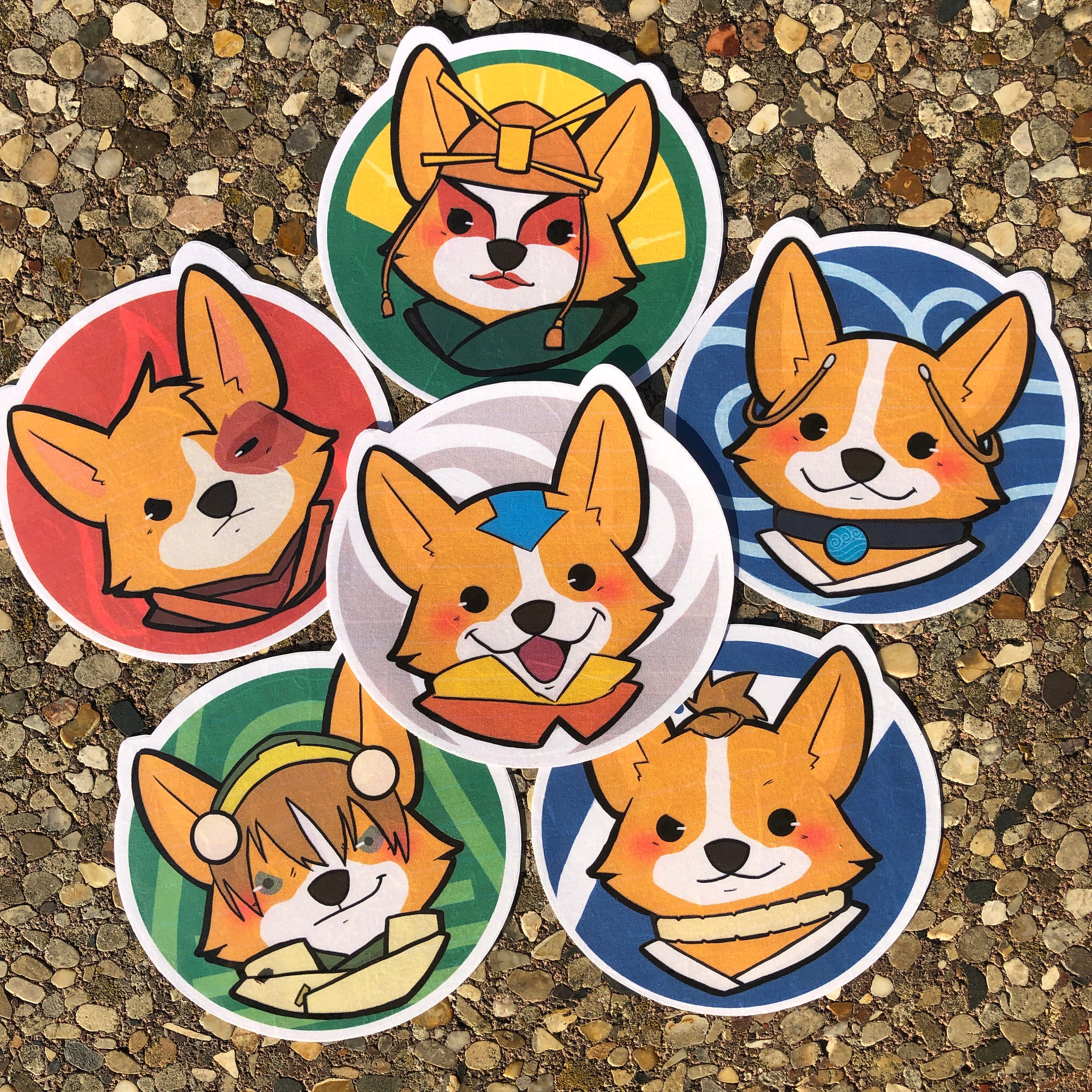 Avatar The Last Corgi Stickers (Set 1)