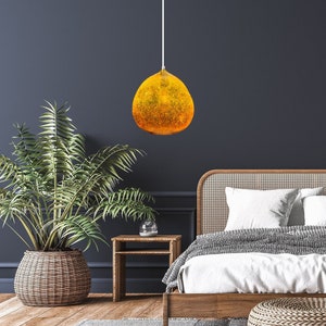 Hanglampen matglas - hanglamp geblazen glas - hanglamp voor keukeneiland - moderne hanglampen - grote hanglamp decoratie