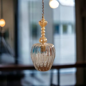 Blown Glass pendant light - Kitchen Island ceiling light - pendant light for kitchen island - light fixture - hand blown glass pendant light
