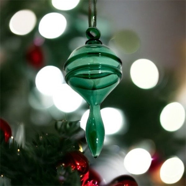 Green Bell shaped Christmas ornament Handmade Ornament  A Typical Christmas Gift personalized