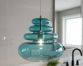 Handmade Modern Light pendant Blown Glass Light Fixtures Home & office Decoration, Hanging lamp for Dining room lights , pendent light