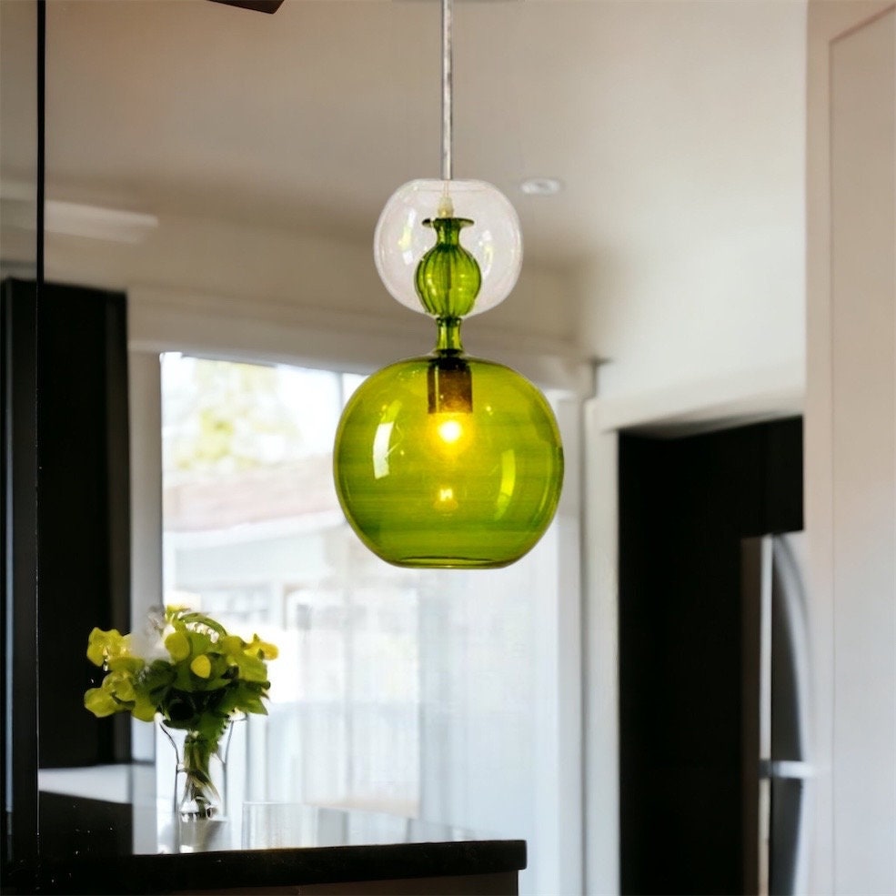 Lime green ceiling light outlet