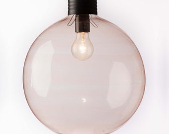 Handmade Pink ball-shaped pendant Blown Glass light Pendant Light Fixtures lighting ideas shade light unique lighting