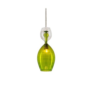 Light Green & Crystal colored handmade modern pendant Light ,HANDMADE Deco light fixture , Hanging lamp for Dining room lights