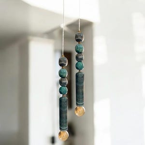 Handmade Brass finish pendant lighting with Marble Gemstones - Marble lighting indoor - pendant light - Marble decor - Marble lighting