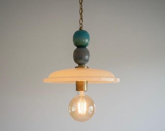 Pendant Light – Marble and Alabaster Hanging Lamp, Modern Ceiling Lamp