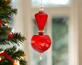 Adorno de árbol de fénix egipcio para decoración de árboles de Navidad / adornos navideños / adornos navideños de adorno de árbol / adorno de vidrio soplado