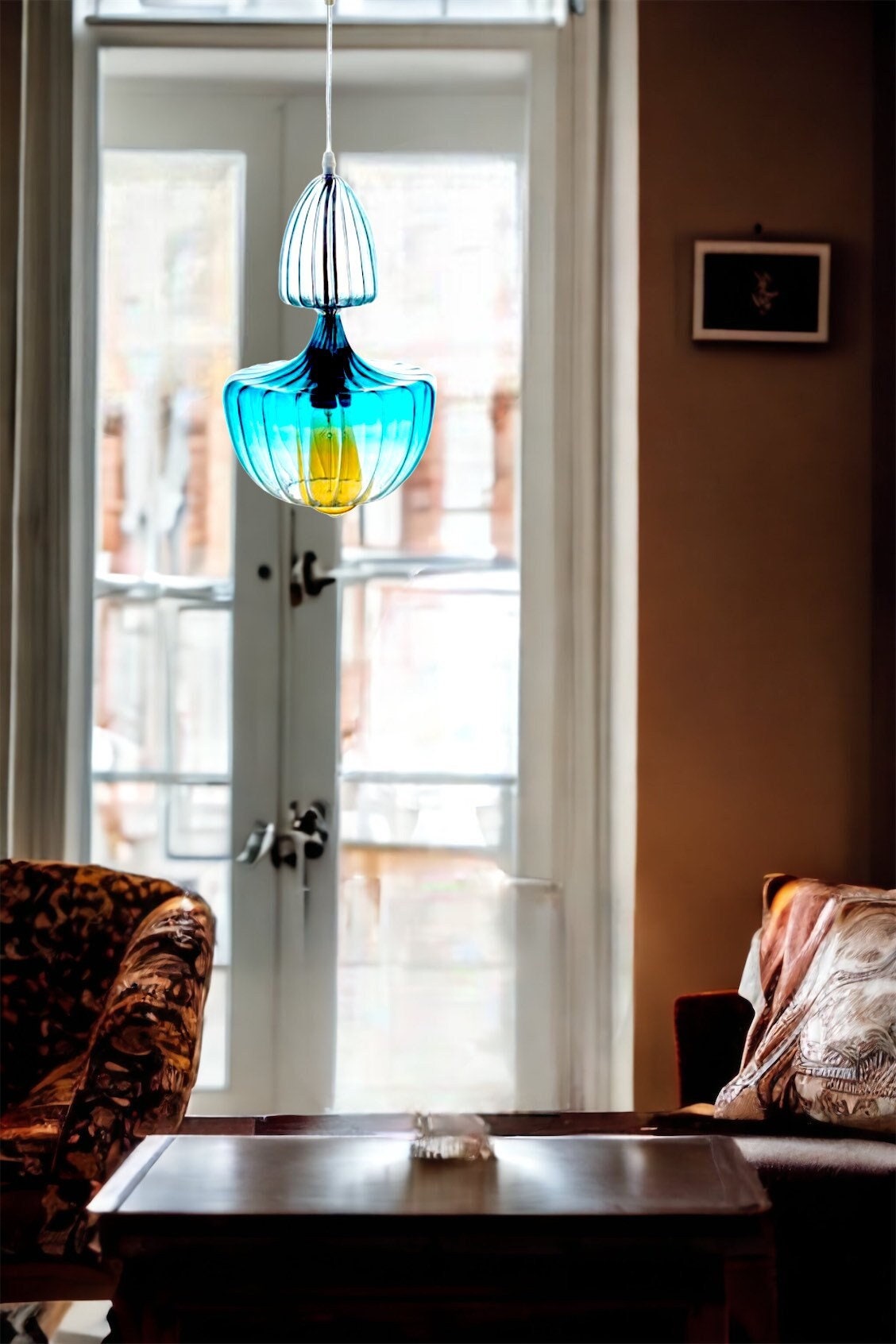 Turquoise Modern Ceiling Light deco Light Fixture Hanging Lamp