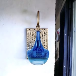 Apliques de pared de vidrio soplado - Lámparas de vidrio soplado a mano para dormitorio - Aplique de pared moderno - Lámpara de baño - Decoración de iluminación de aplique