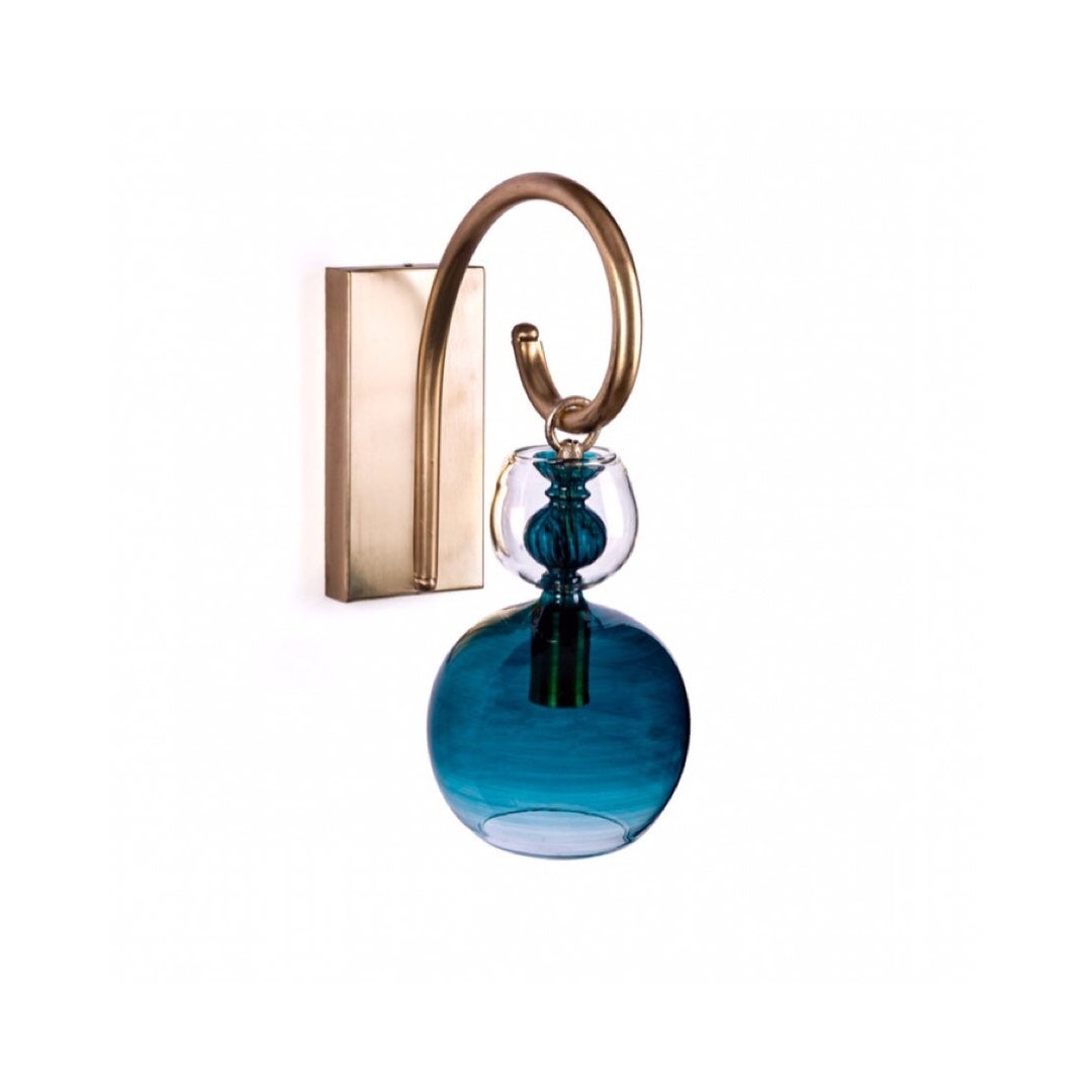 Blown Glass Wall Hangings Wall Lamp Lights for Bedroom Etsy