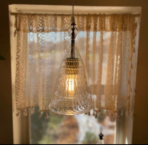 クリアなハンドメイドのモダンなペンダントライト吹きガラス照明器具  