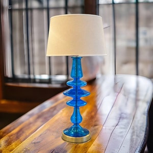 Cylindrical & circular shaped Modern Table lamps , Home decorative bedside lamps , bedside lamp pair, nightlights , blown Glass bedroom lamp