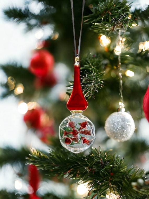 Red Blown Glass Ornament Christmas Tree Topper Tree Topper