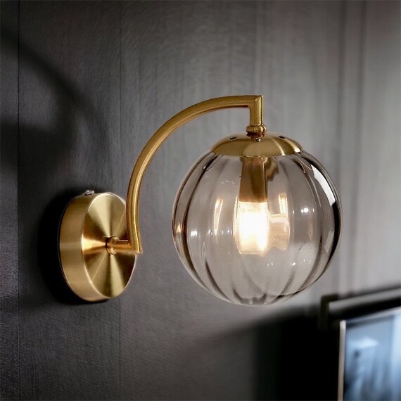 Blown glass vanity lights deals
