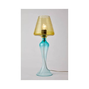 Handmade MODERN Table lamp Multicolored BlownGlass Bedside lamp