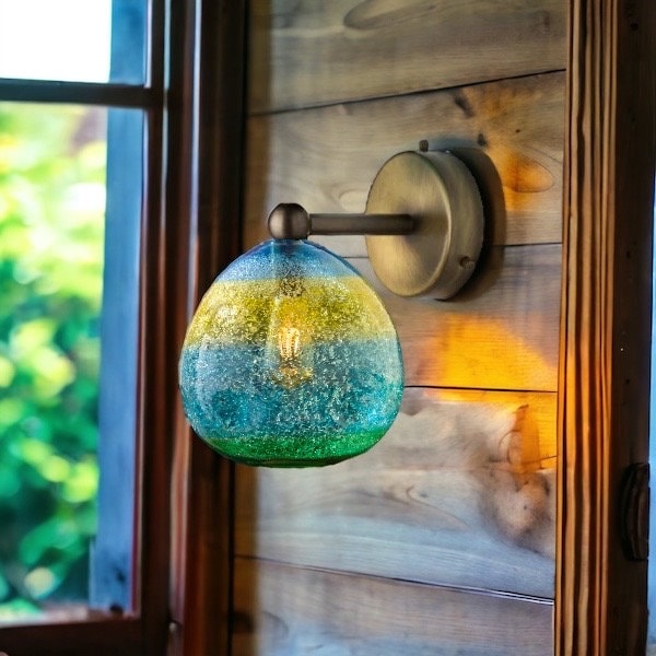 Teal cheap wall lights