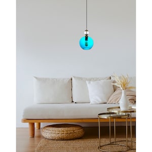 modern ceiling light ,HANDMADE Deco light fixture , Hanging lamp for Dining room lights , hand blown glass pendant, outdoor light fixture