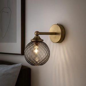 Blown Glass wall lamp - bathroom light fixture - bathroom vanity - sconces - sconce light - over mirror vanity light sconce - home