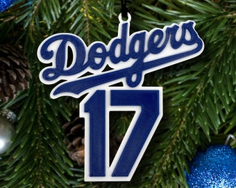 Shohei Ohtani #17 Dodgers Christmas Ornament