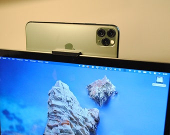 Continuity Camera Adapter for iPhone with Macbook Pro / 2021 iMac / Studio Display - Extra wide for stability!