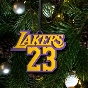 Los Angeles Lakers Lebron #23 Christmas Ornament