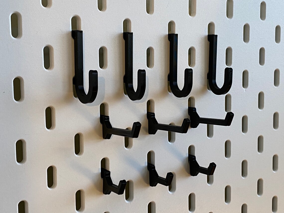 Assorted 10pack pegboard hooks for Ikea Skadis Etsy