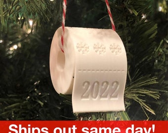 Toilet Paper Christmas Ornament - 2023