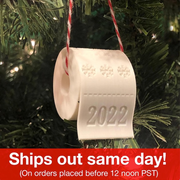 Toilet Paper Ornament Etsy