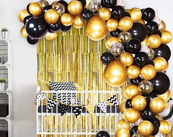 Black And Gold Party Etsy