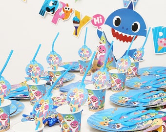 Baby Shark Party Supplies Etsy