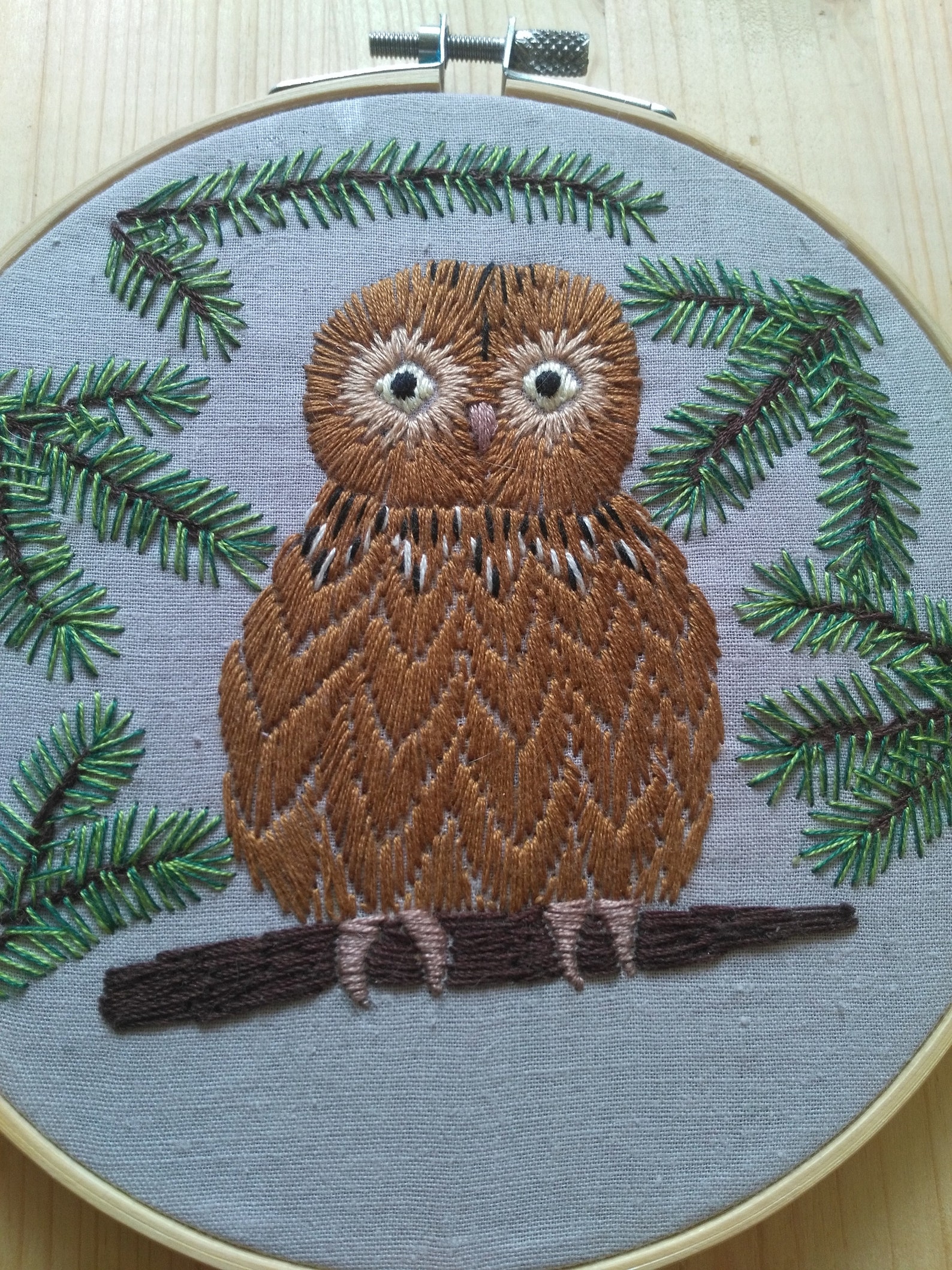 Owl embroidery nwcvq pdf digital tutorial forest  etsy Owl embroidery nwcvq pdf digital tutorial forest  etsy