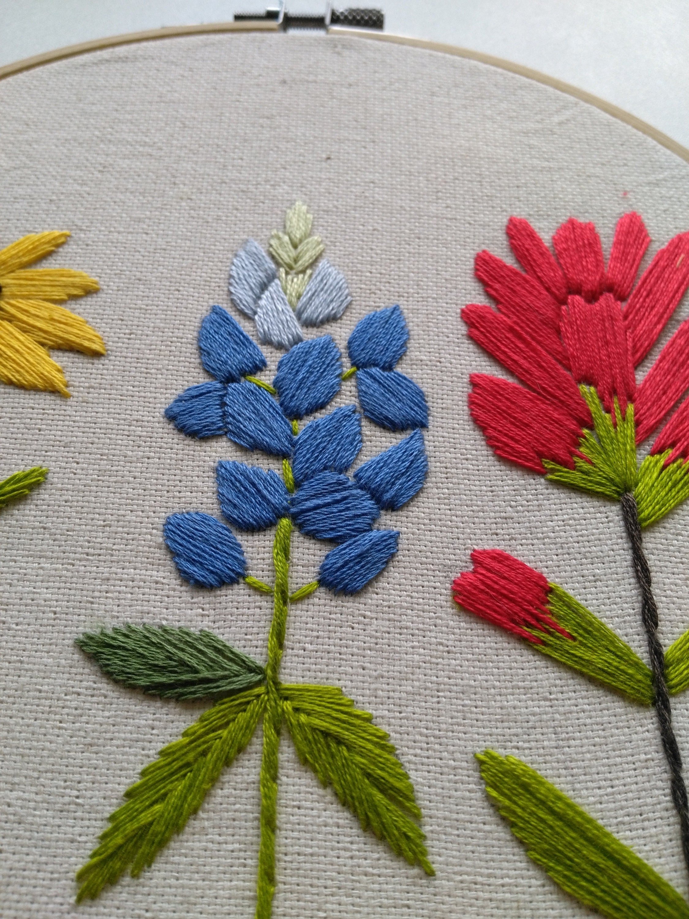 Wildflowers Embroidery pattern PDF Digital tutorial Summer | Etsy