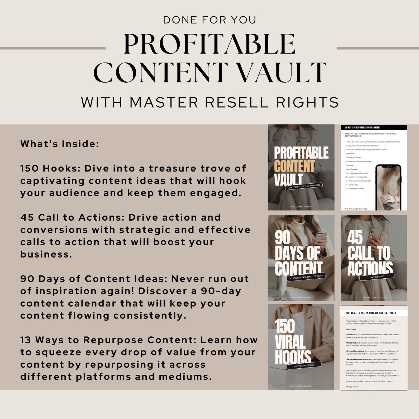 Social Media Content Vault Guide Master Resell Rights and Private Label ...