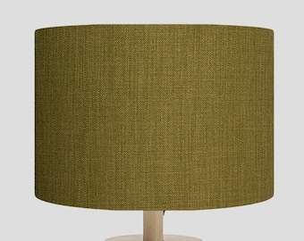 Handmade Lampshade using Linoso Pesto Fabric for Table lampshade, Floor lampshade or ceiling lampshade, Drum lampshade