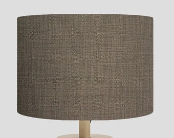 Handmade Drum Lampshade: Linoso Mist Fabric, Table/Floor/Ceiling