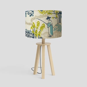 Pagoda Lampshade |Apple Denin| Handmade lamphade | Drum lampshade | uno lampshade | Ceiling lampshades | Oriental lampshade | blue lampshade