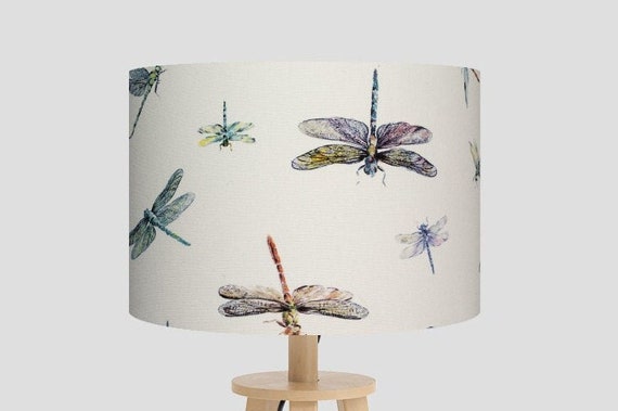 Dragonfly Handmade Lamp Shade Lampshade Ceiling Lampshade Table Lampshade Drum Lampshade 20 40cm Size Lampshade Etsy
