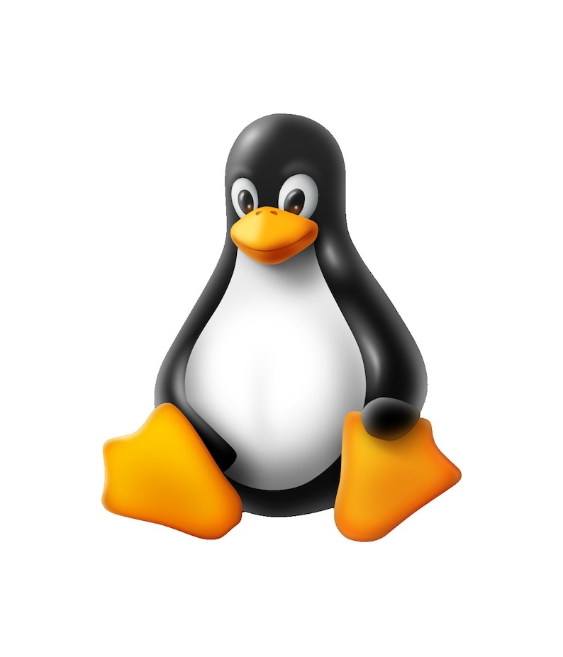 Linux Tux Mascot Logo Vinyl Sticker 2.5 x 3 inch image 1