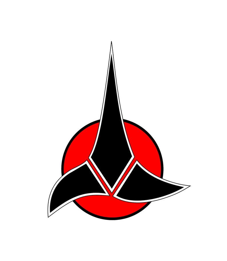 Star Trek Klingon Empire Logo Vinyl Sticker 2 1/2 X 3 Inch | Etsy