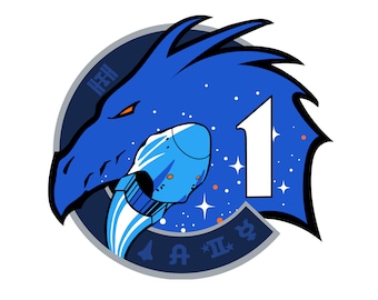 SpaceX Crew 1 Vinyl Sticker - 2.75 x 3 inches
