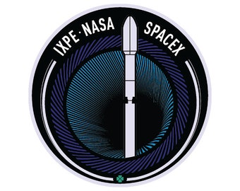 SpaceX IXPE Mission Logo Vinyl Sticker - 3 in. Diameter