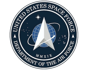 US Space Force Logo Vinyl Sticker 3 inch diameter