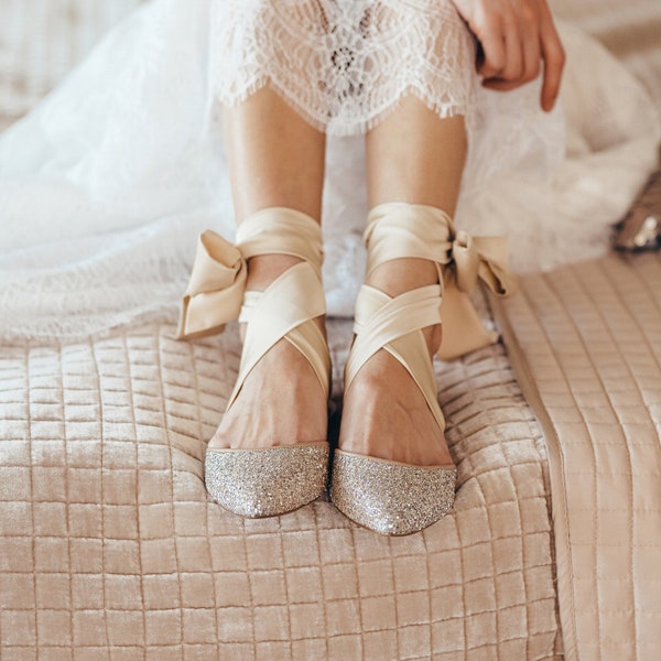 bling wedding shoes flats