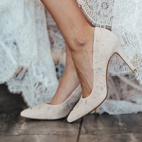 embroidered shoes wedding